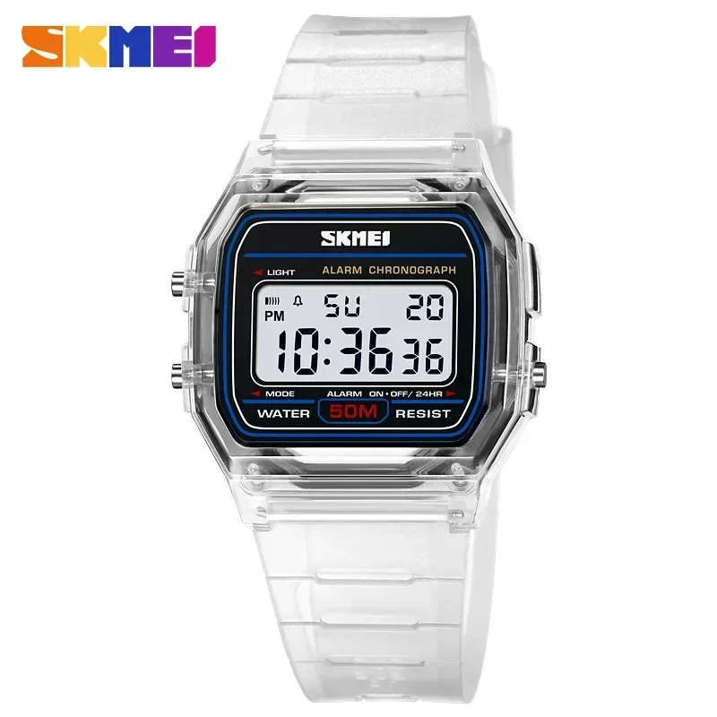 Rubber Strap Diver - SKMEI 2056 przezroczysty pasek TPU damski