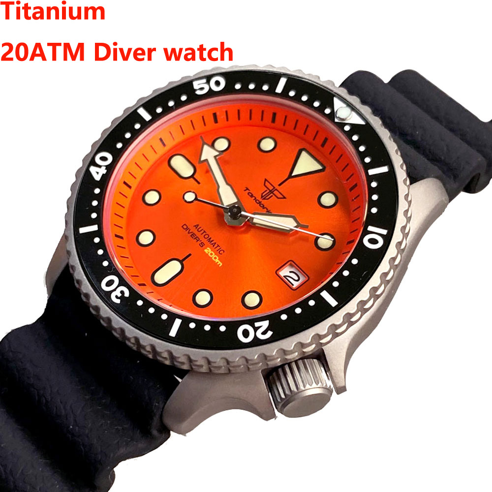 Zegarek męski Tandorio 41mm Ty – Rubber Strap Diver recenzja i cena