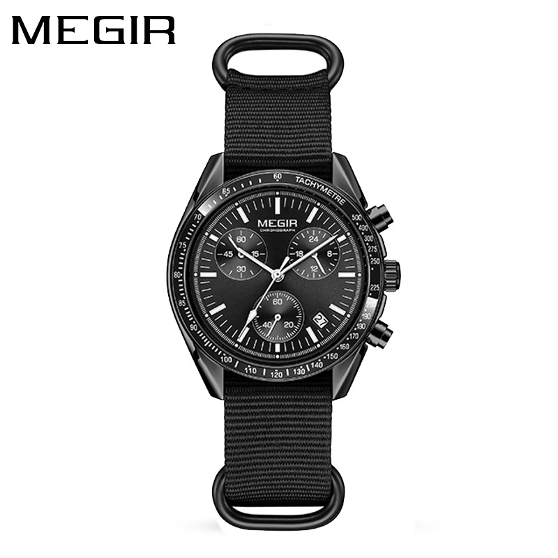 MEGIR 2247 Nowy Luksusowy Zega – Canvas Strap Watch recenzja i cena