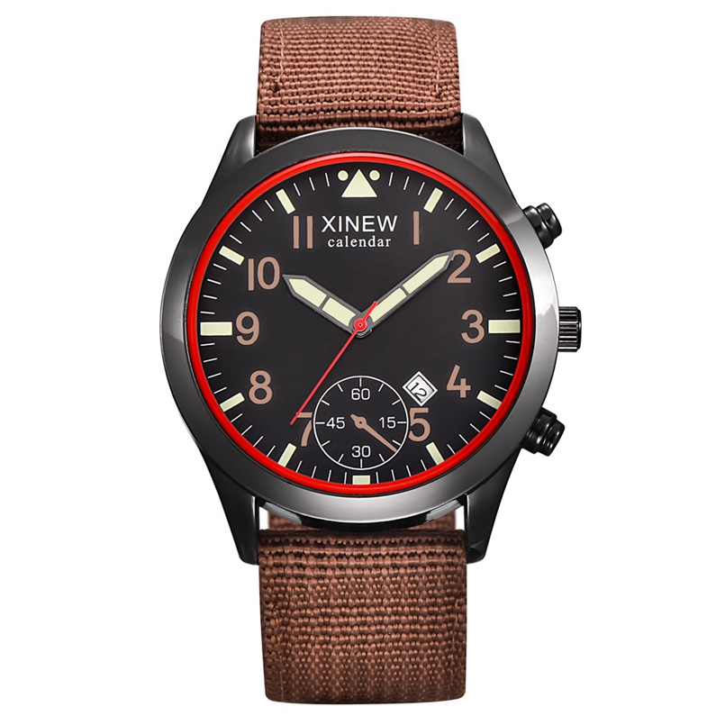 Zegarki XINEW 2020 moda męska  – Canvas Strap Watch recenzja i cena